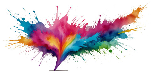Beautiful rainbow holi festival background.  