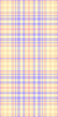 Tattersall seamless vector textile, material background check texture. Folded pattern fabric plaid tartan in lemon chiffon and peach puff colors.