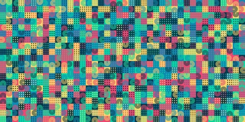 Abstract art with shapes