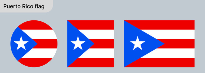 
Puerto Rico Flag PNG &ndash; Flag of Puerto Rico in Round and Standard Formats on White Background