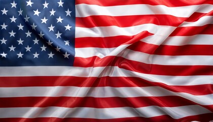 Fototapeta premium usa background of waving american flag for 4th of july memorial day veteran s day or other patriotic celebration