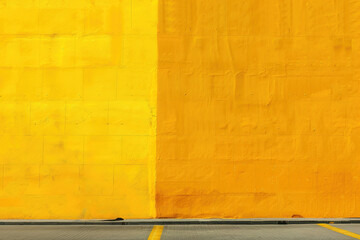 Two-toned yellow wall creates an interesting abstract background for design projects