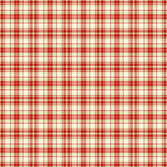 Naklejka premium Classic red and cream plaid pattern. Perfect for textile design, holiday projects, or adding a touch of rustic charm to your projects.