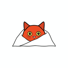 red fox vector illustration