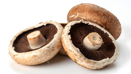mushrooms on a white background