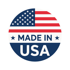 Made in USA Stamp Set – American Product Label, Logo, Emblem, and Seal Vector