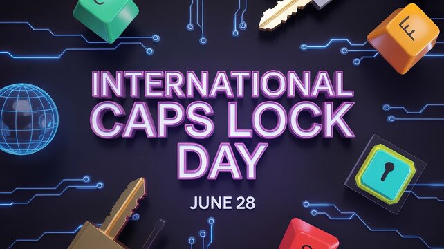 International Caps Lock Day, Typography emphasis on communication and key use