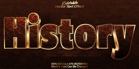 History Vector Text Effect Editable Alphabet Culture Ancient Legacy