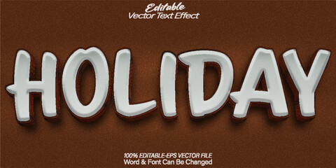 Holiday Vector Text Effect Editable Alphabet  Summer Sun Sea Beach Hawaii