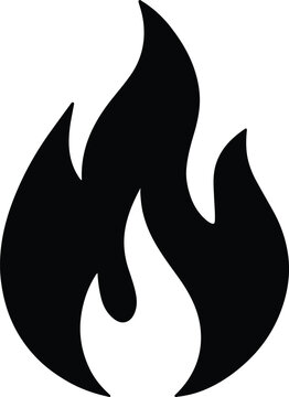 recommend clip art: Silhouette flames fire burning campfire bonfire heat blaze Vector Illustration
