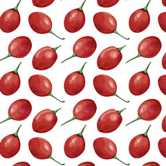 Seamless pattern tamarillo. Exotic tropical tomato tree fruit. For food blogs or recipe websites, packaging, catalogs or educational posters, menus, printables and teaching materials