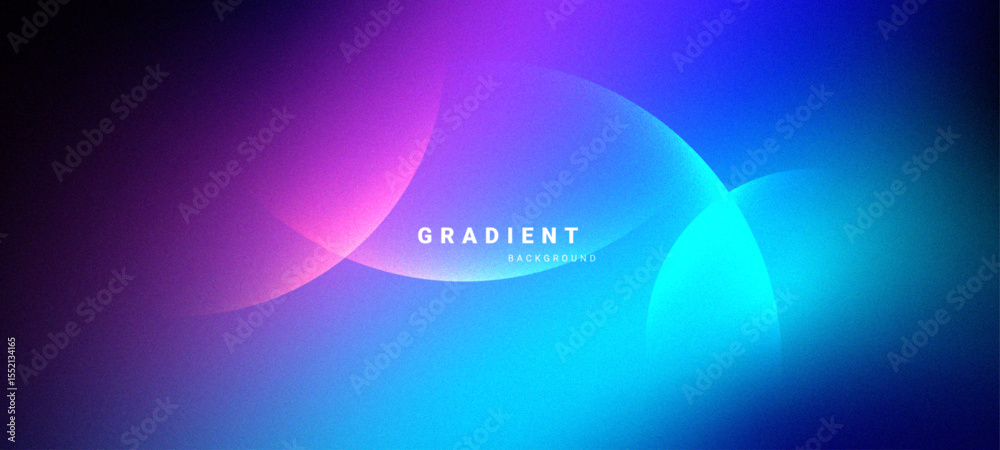 Poster Futuristic abstract background with smooth gradient light flow and curved digital elements.