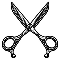 scissors isolated on white