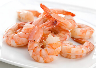 shrimps on a plate