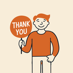 World Gratitude Day vector illustration with hands holding heart, gratitude jar, thank you notes, and kindness symbols in warm solid colors for thank you cards, social media, and campaigns.