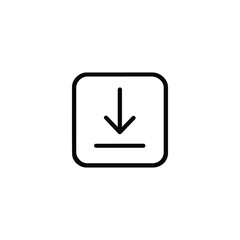 Download Arrow Square Monoline Icon Round