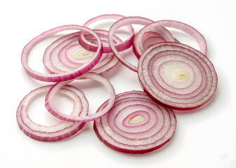 red onion slices