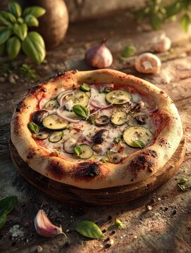 Pizza z pieca opalanego drewnem.
