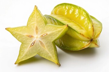 Fototapeta premium carambola isolated on white background
