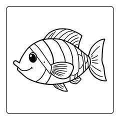 vector illustration of ocean animal
