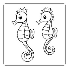 Fototapeta premium vector illustration of ocean animal