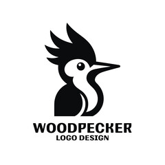 Fototapeta premium Woodpecker Vector Logo Design