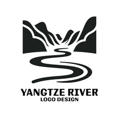 Yangtze River Vector Logo Design