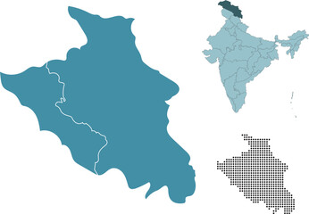Set maps of Ladakh province