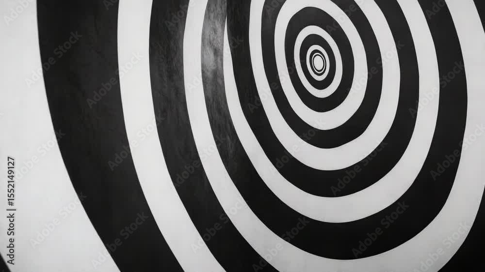 Poster a close-up shot of a spiral design in black and white, suitable for abstract backgrounds or minimali