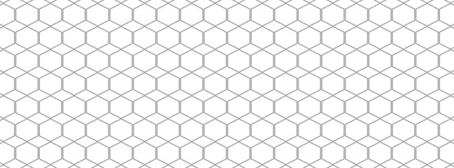 pattern grid white hexagon geometric pattern. seamless hex background. abstract honeycomb cell. vector illustration
