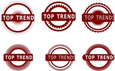 Top Trends Badge Collection – Modern Logo and Label Design Elements