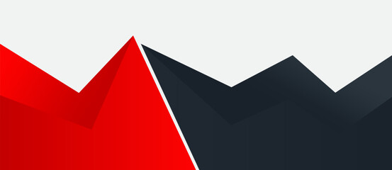 Red Gray Business Frame Border Abstract Transparent. Header Footer Banner Vector Design