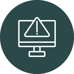 Error Vector Line icon Design