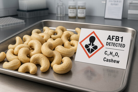 AFB1 Detected in Cashew Nuts a Food Toxicology Analysis of Mycotoxin Contamination Risk in a Tree Nut Batch with a GHS08 Health Hazard Identifier for Quality Control Assessment