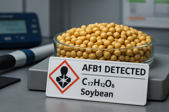 AFB1 Detected in a Soybean Sample a Food Toxicology Study involving the Quantitative Analysis of Mycotoxin Contamination with a GHS08 Health Hazard Alert in a Laboratory