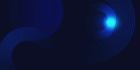 Abstract blue modern background with. Dynamic geometric shapes. Vector illustration.