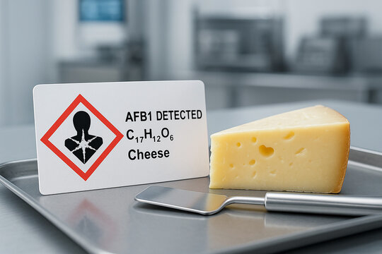 AFB1 Detected in Cheese a Food Toxicology Analysis of Mycotoxin Carry-Over Risk in a Fermented Dairy Product with a GHS08 Health Hazard Classification and Control