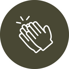 Applause Vector Line Icon Design