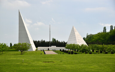 A view from the Genocide Memorial and Museum in Quba, Azerbaijan. This memorial and museum was...