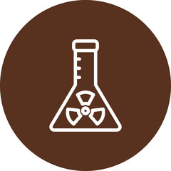 Nuclear Vector Line Icon Design