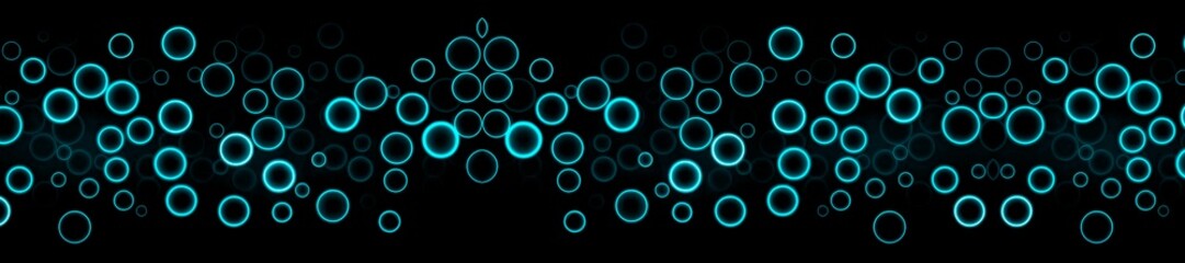 Futuristic Symmetric Blue Circles Pattern Background – Colorful Dots Lights Effects, Abstract Bokeh Glow, Neon Particles textures, cyan circle Effect, vibrant Overlay for Tech 