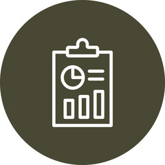 Report Vector Line icon Design