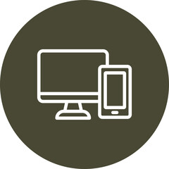 Responsive Vector Line Icon Design