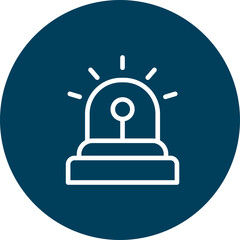Alarm Vector Line Icon Design