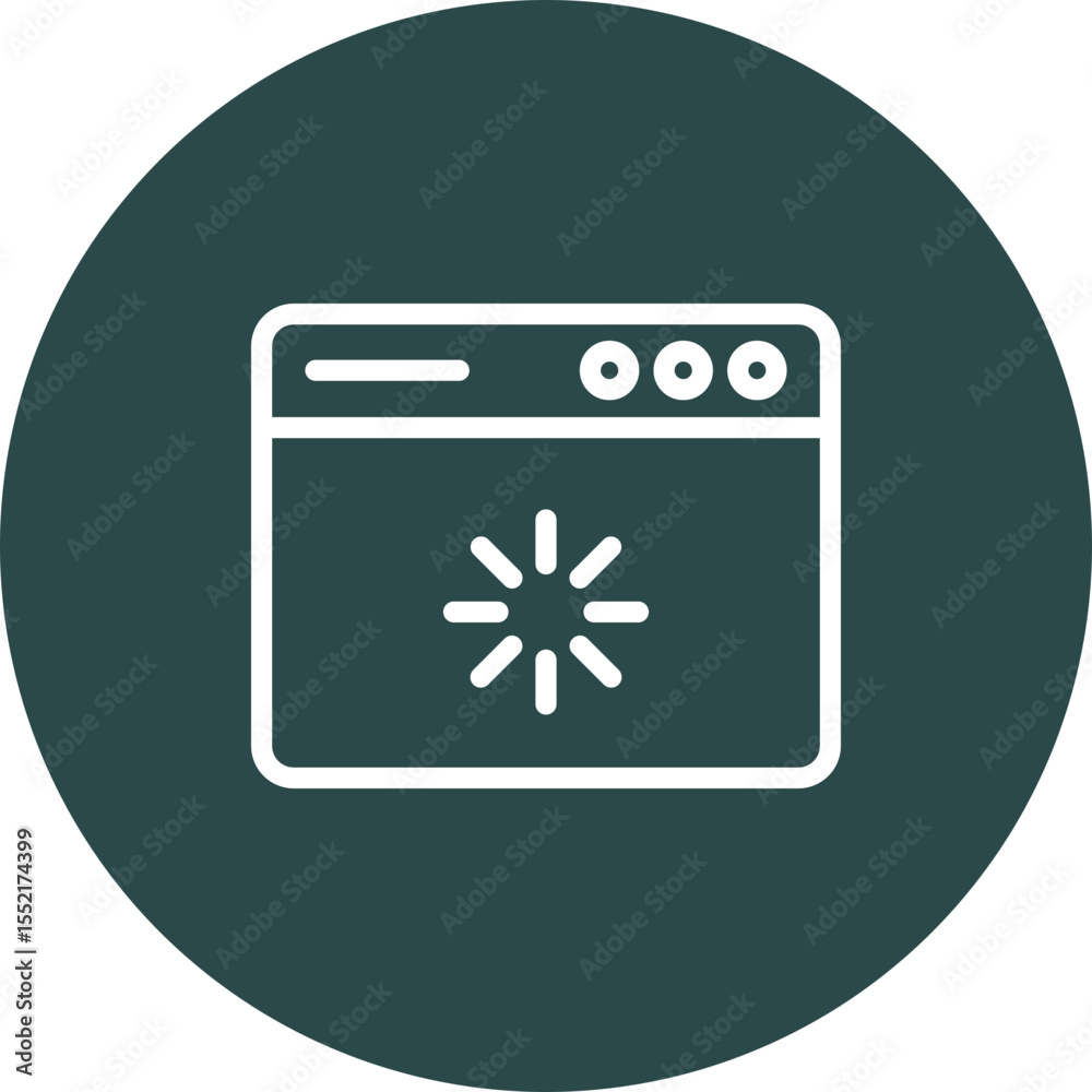 Wall mural loading vector icon design