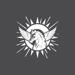 Horse Head Shield Emblem