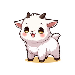 Cute Baby Goat Clipart 04