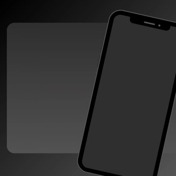 black smart phone