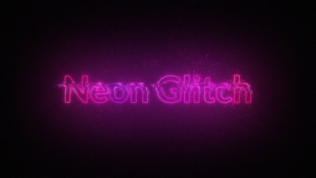 Neon Glitch Titles