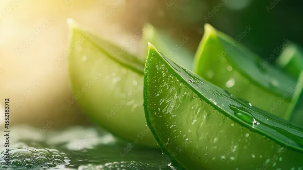 Poster a detailed view of a leaf with water droplets, suitable for use in illustrations about nature, scien